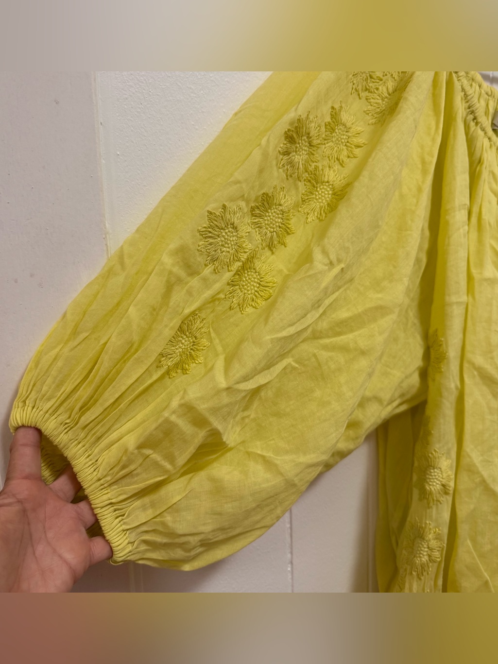 Innika Choo Smocked Frida Dress 1 Nwt Yellow — image 3 of 8